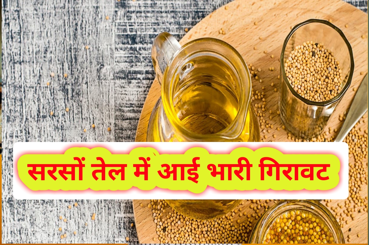 Musard Oil  सरसो के तेल में आई भारी गिरावट और 1 लीटर का रेट सुनकर उमड़ पड़ी लोगो की भीड़   