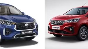Toyota Rumion&nbsp; Ertiga के छक्के छुड़ाने आ रही है टोयोटा की 7 सीटर वाली कार और जबरस्दस्त फीचर्स के साथ करेगी धमाल&nbsp;