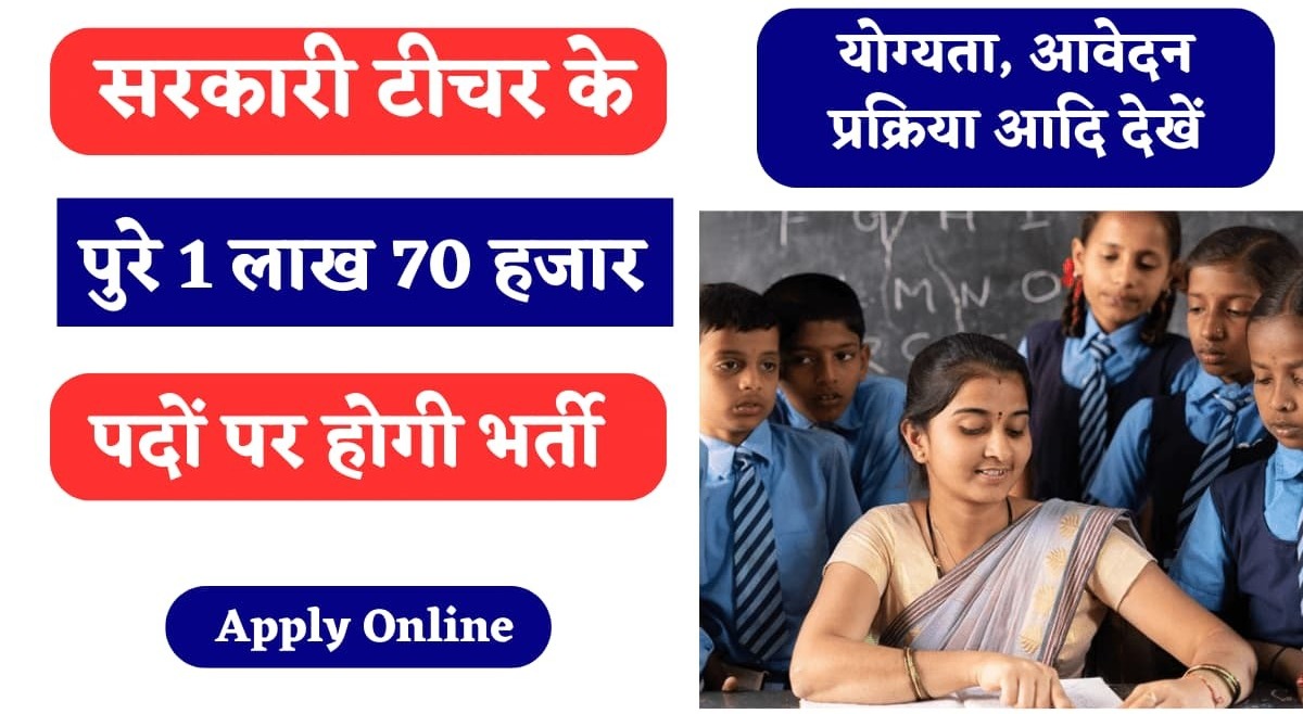 Goverment Teacher Jobs टीचर्स के लिए निकली बंफर भर्ती 2000 पदों पर निकली और नहीं लगेगा आवेदन शुल्क 