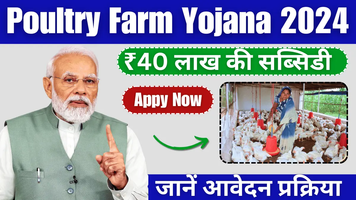 Poultry Farm Yojana सरकार दे रही मुर्गी पालने वालो को 40 लाख की सब्सिडी जल्द भरे फार्म