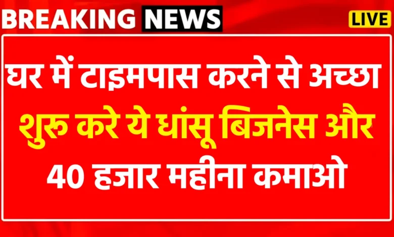 Business Ideas घर में टाइमपास करना छोड़े और शुरू करे ये धांसू Business होंगी भरपूर कमाई
